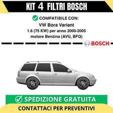 KIT BOSCH 4 Filtri tagliando