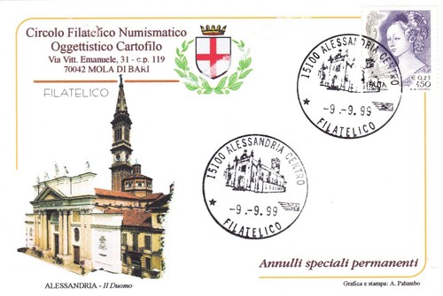 Cartolina alessandria centro - cartolina,