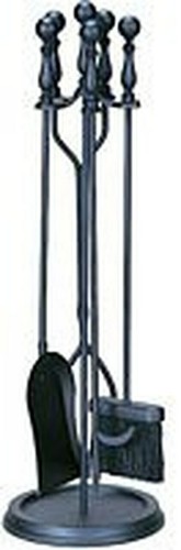 Set fuoco pezzi nero - fuoco, con