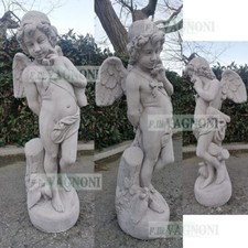 Statua angelo con ali in