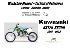 Kawasaki KX125 KX 125 Manuale