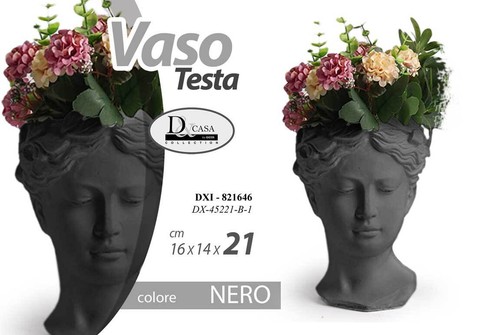 Vaso decorativo nero forma - vaso,