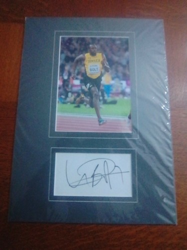 Autograph original photo - autograph, usain