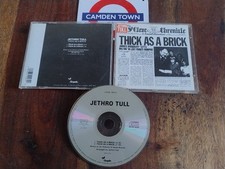 Jethro Tull - Thick As A Brick Early Italy Press Siae Stamp Cd Ottimo
