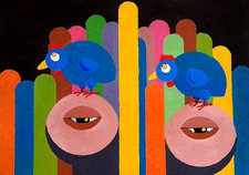 Acrylique sur carton 2023 , 42