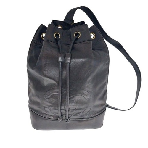 Chanel black lamb logo - chanel,