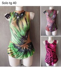 body Pattinaggio Artistico Bambina Senza Maniche  Ginnastica Artistica