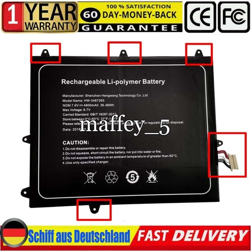 Batteria 3487265 v - v, 4800