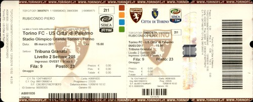 Biglietto stadio torino vs - biglietto, fc