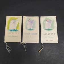 Lotto di 3 liste passeggeri delle navi Giulio Cesare e Augustus 1953-54-56