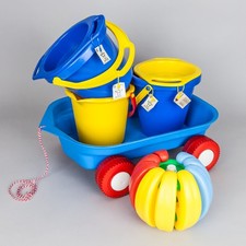 Giochi mare spiaggia plastica - secchiello setacci - vintage - Cecoslovacchia