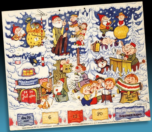 Vecchio calendario avvento - vecchio,