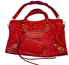 Balenciaga Red Satchel Top