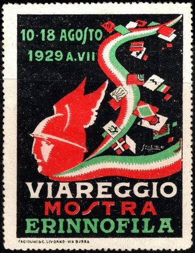 1929 italia poster - italia, francobollo