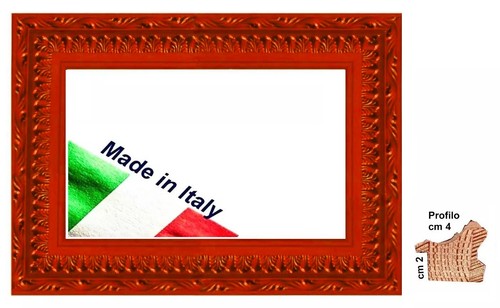 Cornice barocca arancio - cornice,