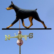 Doberman intagliato mano - doberman, a