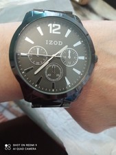 IZOD Men's Total Black Watch -