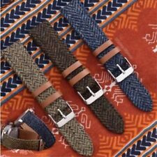 Cinturino orologio nylon pelle