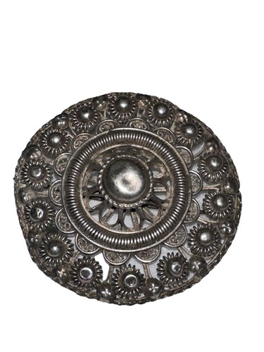 Antica spilla cerchio argento - cerchio,