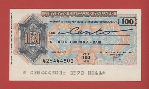 Italy 100 lire 1977 - lire, istituto