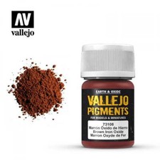 VALLEJO PIGMENTO 73108 OSSIDO DI FERRO MARRONE 30ml (effetto agenti atmosferici)