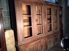 Antica ed Importante Libreria Direttorio in Noce - Restaurata (in corso d'opera)