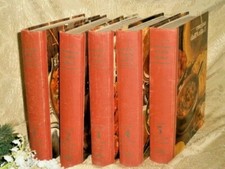 LUIGI CARNACINA - RACCOLTA CUCINA DALL' A ALLA Z - FABBRI - 1969 5 VOL. RICETTE 