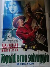 MANIFESTO FILM TOPKID EROE SELVAGGIO 100X140 BEN JOHNSON [BAG5-56]
