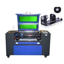 Macchina per incisione laser CO2 50 W 300 x 500 mm taglierina CNC cutter e asse di rotazione