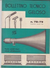 Bollettino Tecnico GELOSO - N° 78-79 - Primavera - Estate 1960