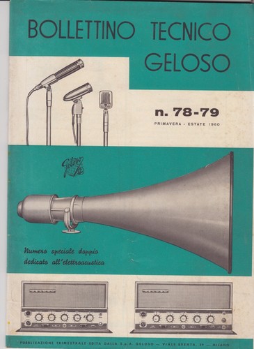 Bollettino tecnico geloso - tecnico,
