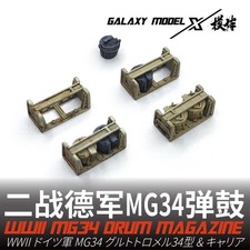 Galaxy scala 1/35 WWII MG34 rivista batteria resina modello scena kit fai da te