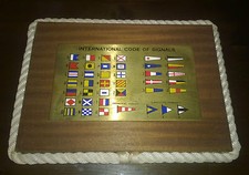 Sport/Viaggi/Pesca/Attrezzature"INTERNATIONAL CODE OF SIGNALS"Legno E Ottone