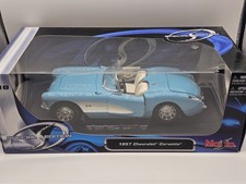 Chevrolet Corvette 1957 Azzurro 1:18 Maisto In Box