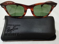 RAY-BAN B&L U.S.A. WAYFARER TARTARUGA VINTAGE ANNI 80 L2052 E CUSTODIA ORIGINALE