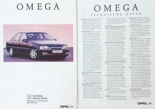 Opel omega techn - omega, techn.