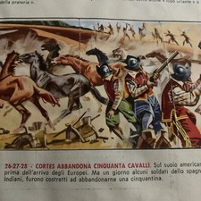 FIGURINA N.26-27-28 LA STORIA DEGLI INDIANI  ED.  MIRA 1965 OTTIMA DA RECUP