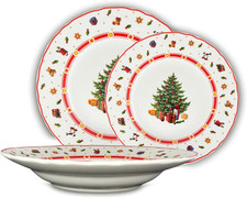 , Set 18 Piatti Natalizi