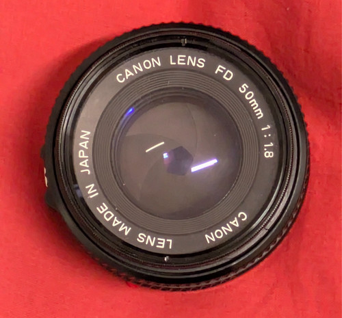 Canon lens 50mm - fd, 1:1.8