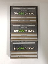 Lotto 3x TDK SA-c90 1979 TIPO 2 II CROMO musicassette vergini cassette