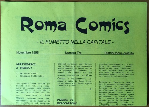 Roma comics fanzine fumetto - fanzine,