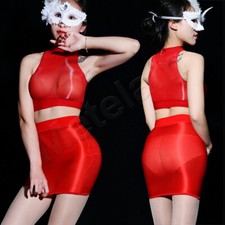 Body donna trasparente olio