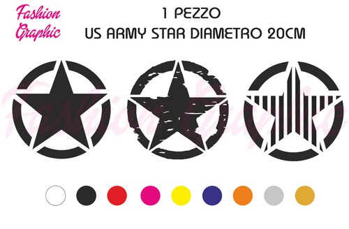 Adesivo army star - us,