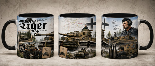 Carro armato tiger tazza - carro,