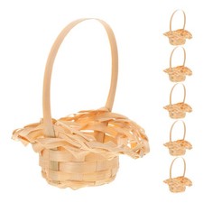  6 Pcs Cestini Vimini Piccoli Scatole Portaoggetti Decorative Basket Flower
