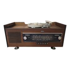 Radio giradischi in legno