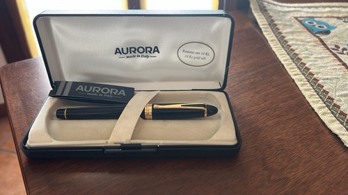Penna aurora 14kt - con, scatola