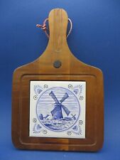 SOTTOPENTOLA SOUVENIR OLANDA - LEGNO E PIASTRELLA - MULINO A VENTO