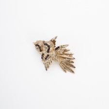 Spilla uccelli rondine animali stile vintage anni 40 giacca foulard vestiti oro