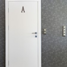  Lettera di casa Lettera di indirizzo in ghisa solida Lettera di casa Lettera di